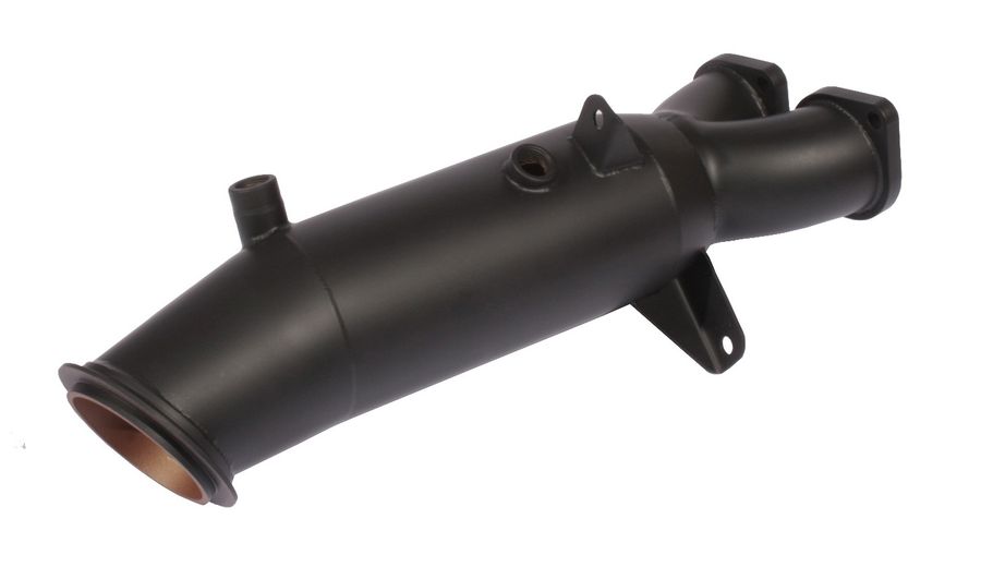 Berk BMW 135i/335i 4" Catless Downpipe for N55 Single Turbo – Coated — BMW 135i (E82) / BMW 335i (E90/E92)