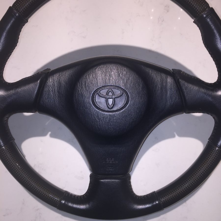 JZA 80 SUPRA Kouki OEM OP Carbon Combi Steering