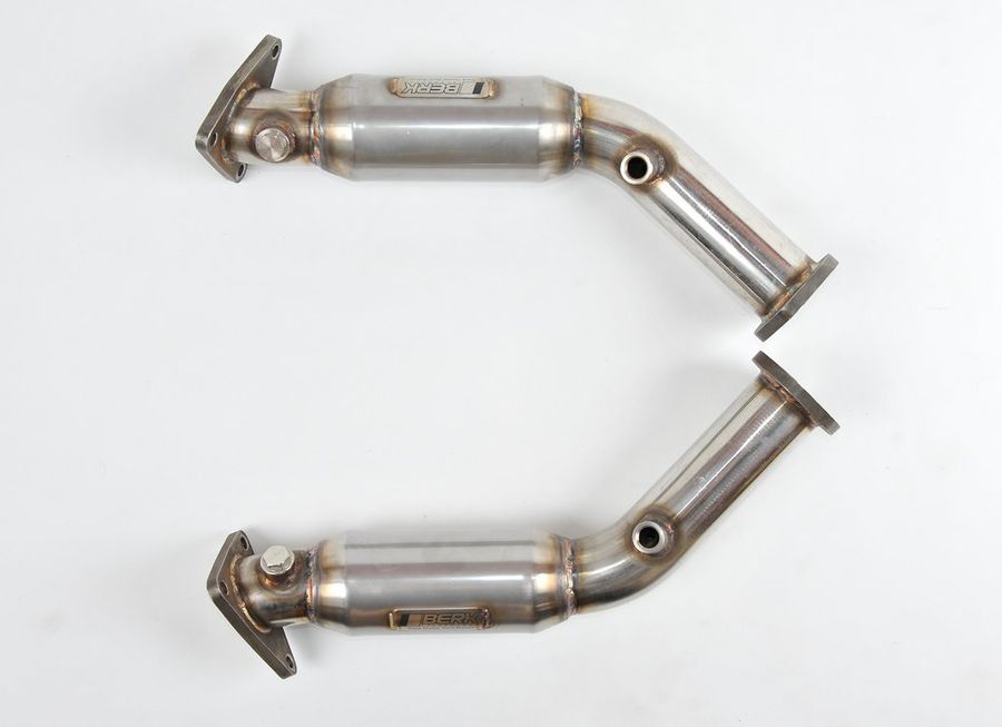 Berk 370z, 350z, G37, G35, VQ35HR & VQ37HR Resonated Test Pipes w/ CEL fix. — 370Z / G37