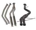 Berk Downpipe Back Race Exhaust with Muffler Delete – Ceramic Coated — BMW 135i (E82) thumbnail 1