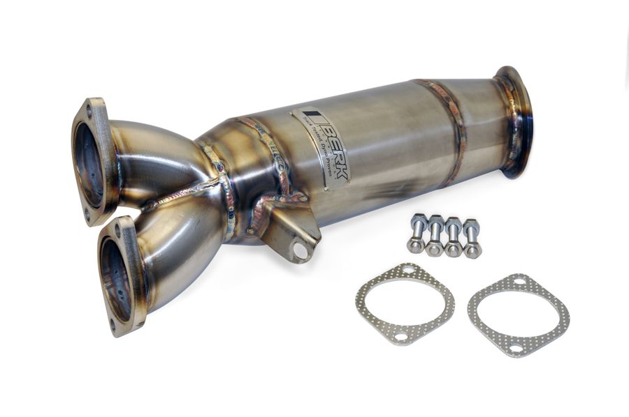 Berk BMW 135i/335i 4" Catless Downpipe for N55 Single Turbo — BMW 135i (E82) / BMW 335i (E90/E92)